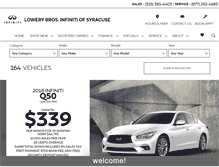 Tablet Screenshot of infinitiofsyracuse.com